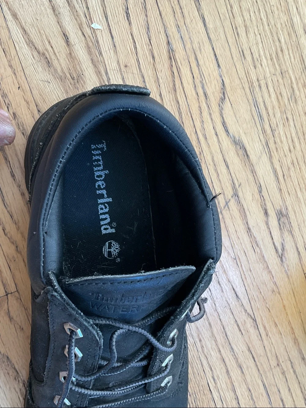 Timberland Black Lace-Up Waterproof Work Boots